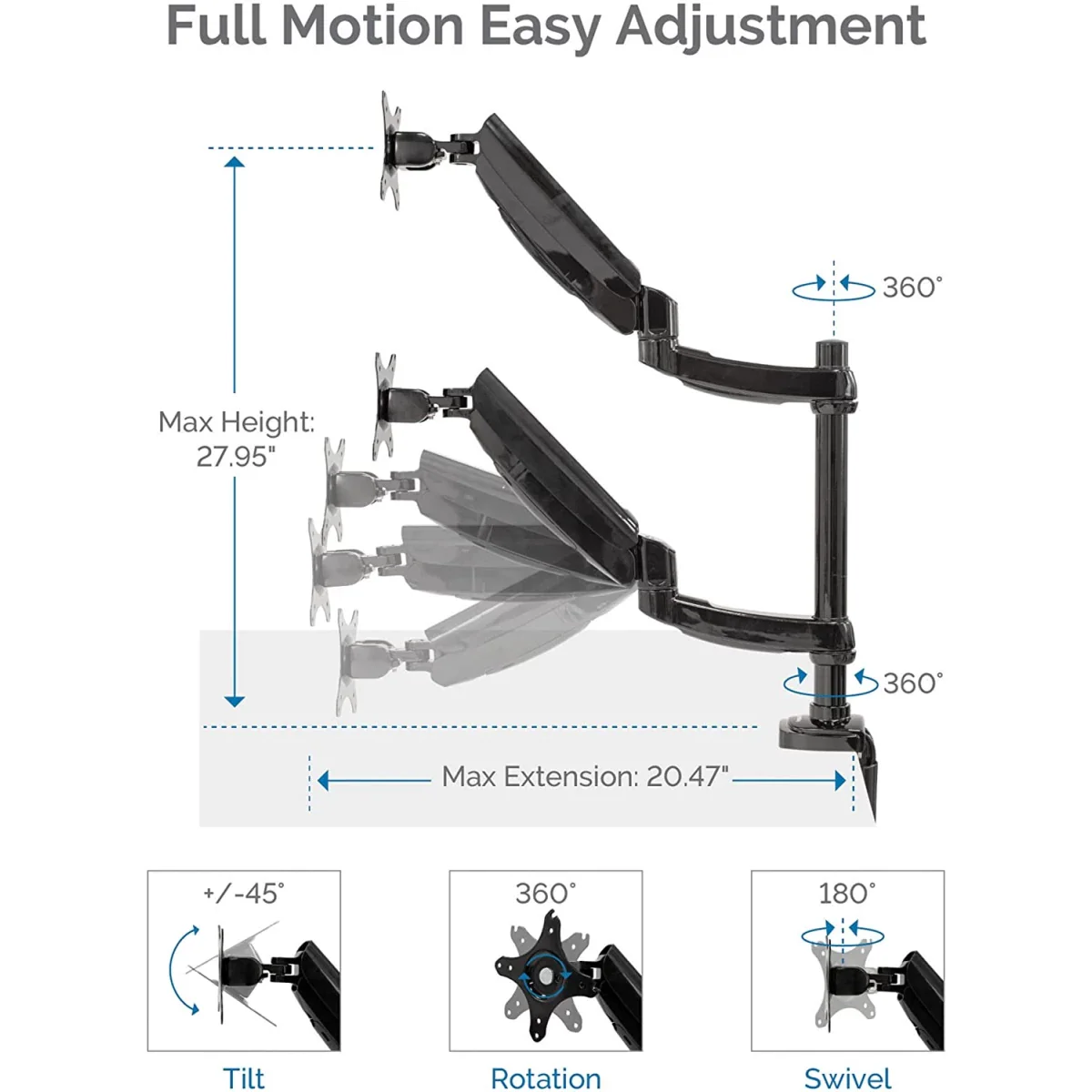 Fellowes Platinum Series Dual Stacking Monitor - Image 4