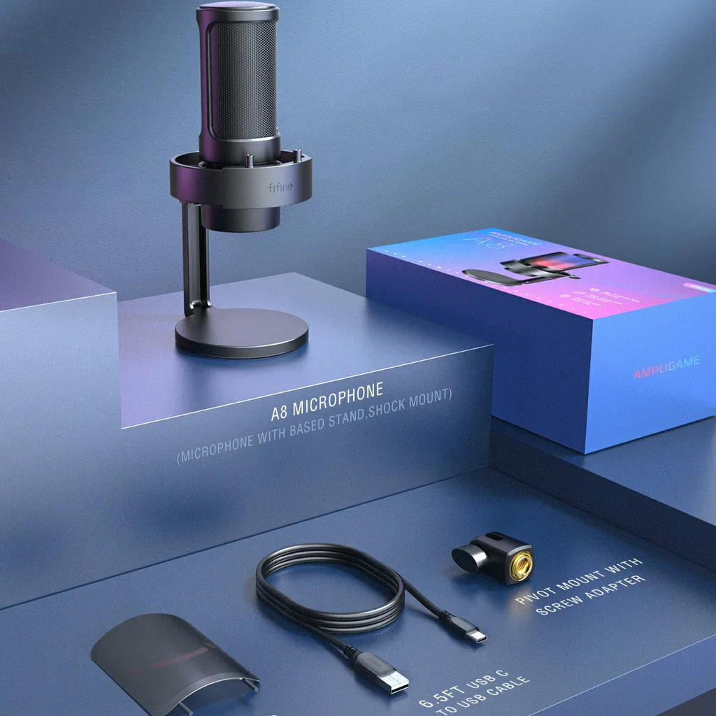 FIFINE AMPIGAME A8 RGB MIC SERIES - MultiColor - Image 6