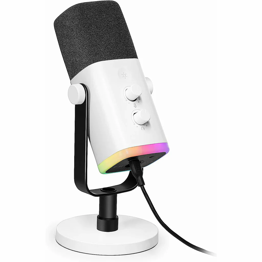 Fifine Ampligame AM8 RGB USB, XLR Dynamic Mic With Touch-mute - Image 10