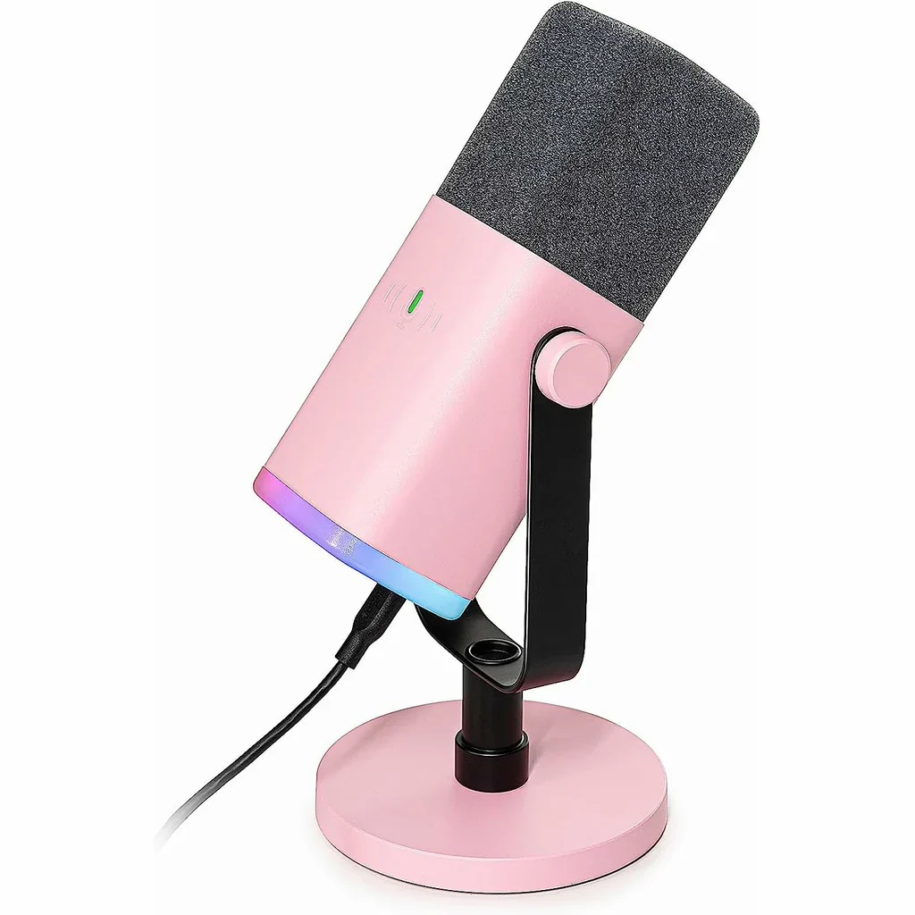 Fifine Ampligame AM8 RGB USB, XLR Dynamic Mic With Touch-mute - Image 5
