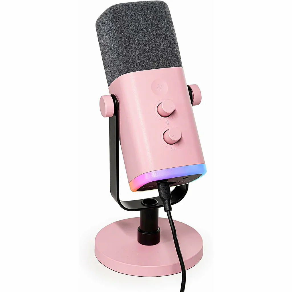 Fifine Ampligame AM8 RGB USB, XLR Dynamic Mic With Touch-mute - Image 6