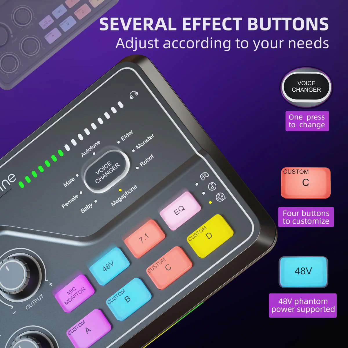FIFINE SC8 USB AUDIO MIXER FOR PC PS4 - Image 2