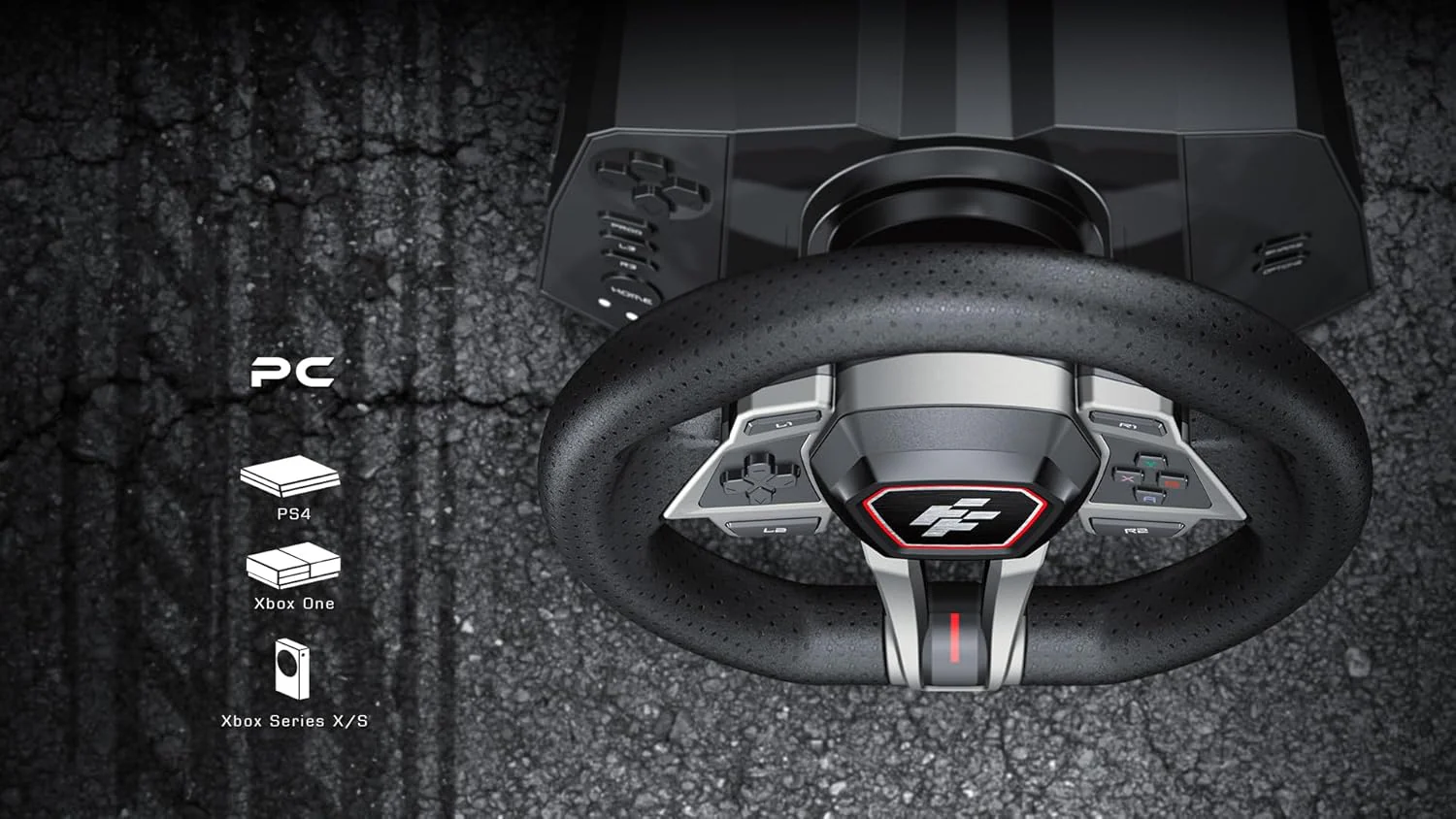 Flashfire F107 IMOLA Racing FORCE FEEDBACK Wheel, Pedals, Shifter, Hall-Effect Sensor, Vibration Feedback Function, Adjustable Rotation 270° and 900° - Image 3