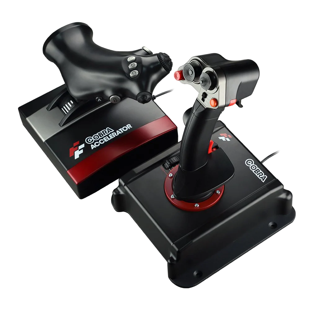 Flashfire V5 JS3401V USB Cobra HOTAS Combo Joystick Black