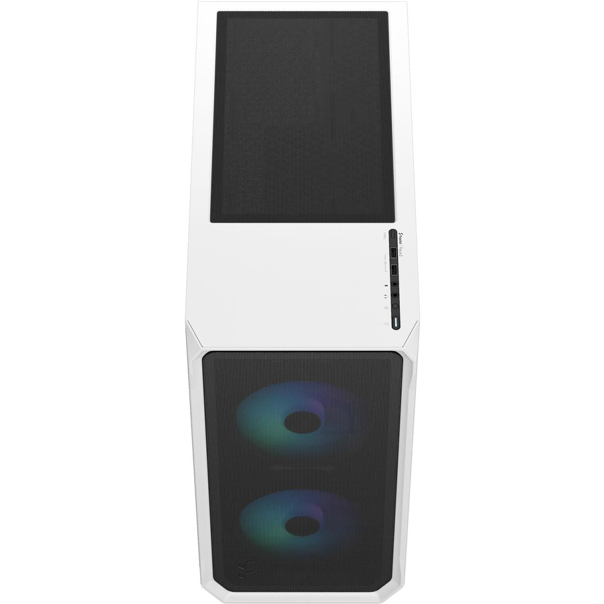 Fractal Design Focus 2 (White) Mesh Mid-Tower Gaming Case - Image 2