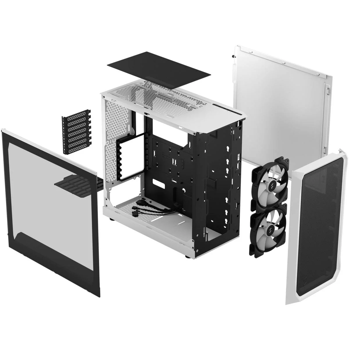 Fractal Design Focus 2 (White) Mesh Mid-Tower Gaming Case - Image 3