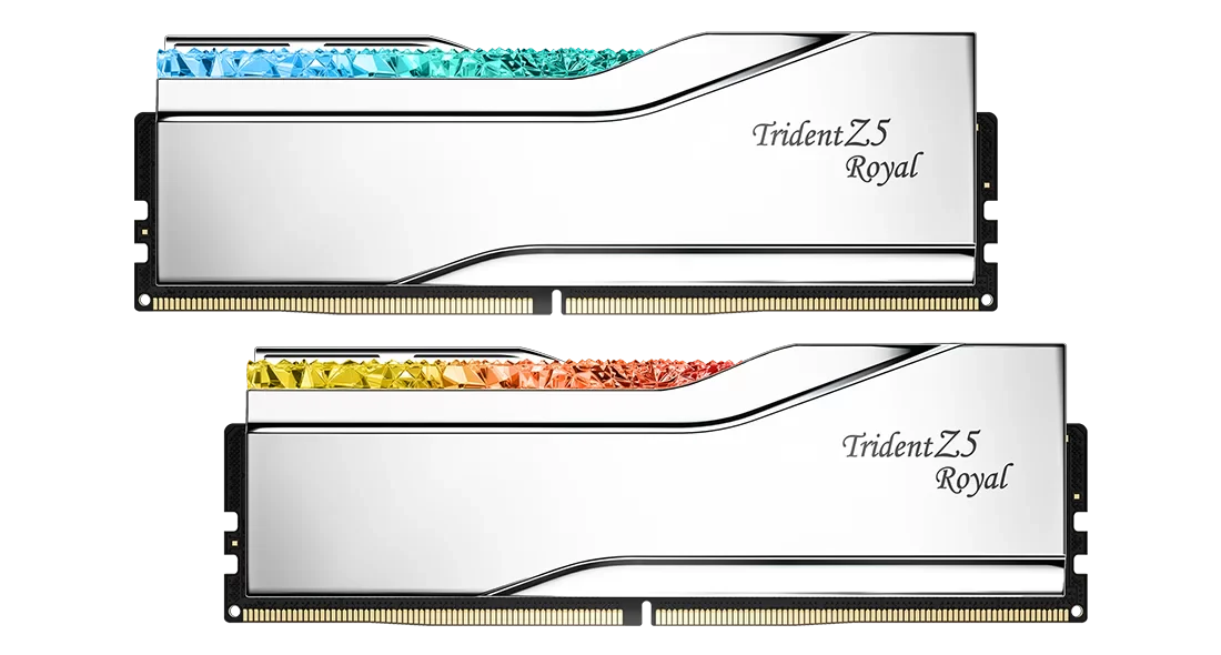 G.SKILL Trident Z5 Royal RGB Series 32GB (2x16GB) DDR5 RAM 6000MT/s CL28 Memory Kit - Silver - Image 2