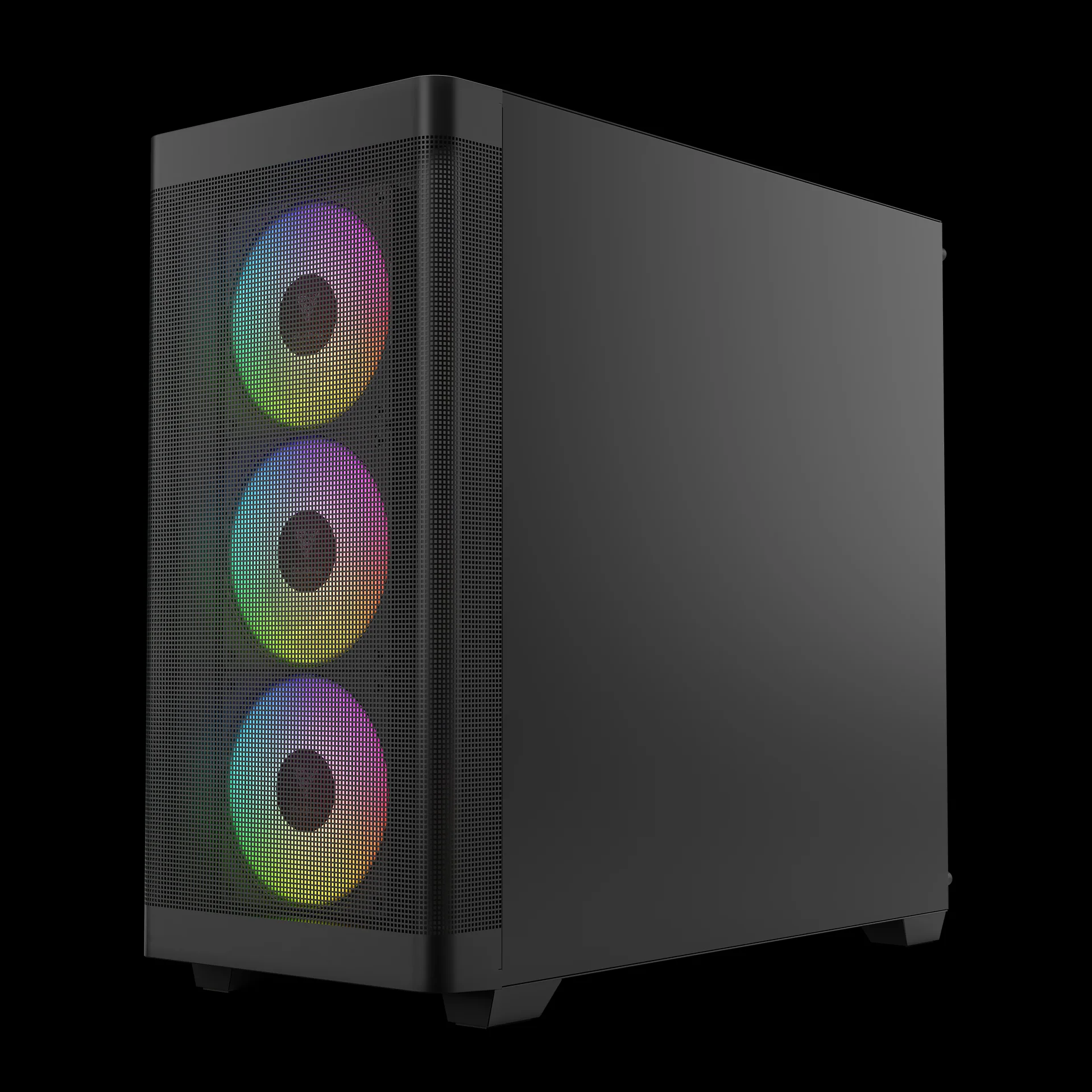 GAMDIAS ATHENA M3 ARGB Mid Tower Gaming Case - Black - Image 4