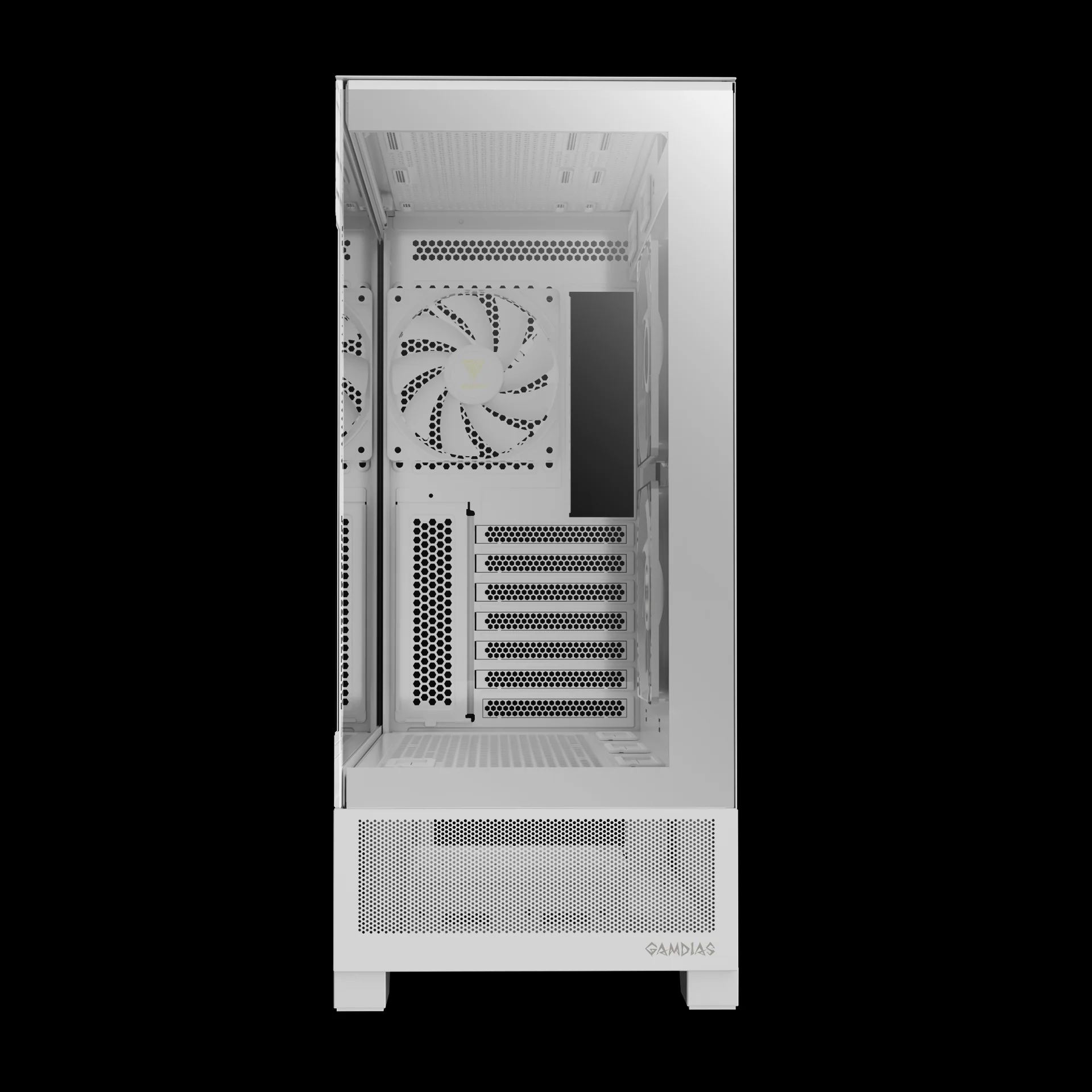 GAMDIAS ATLAS M1 ARGB Mid Tower Gaming Case - White - Image 4