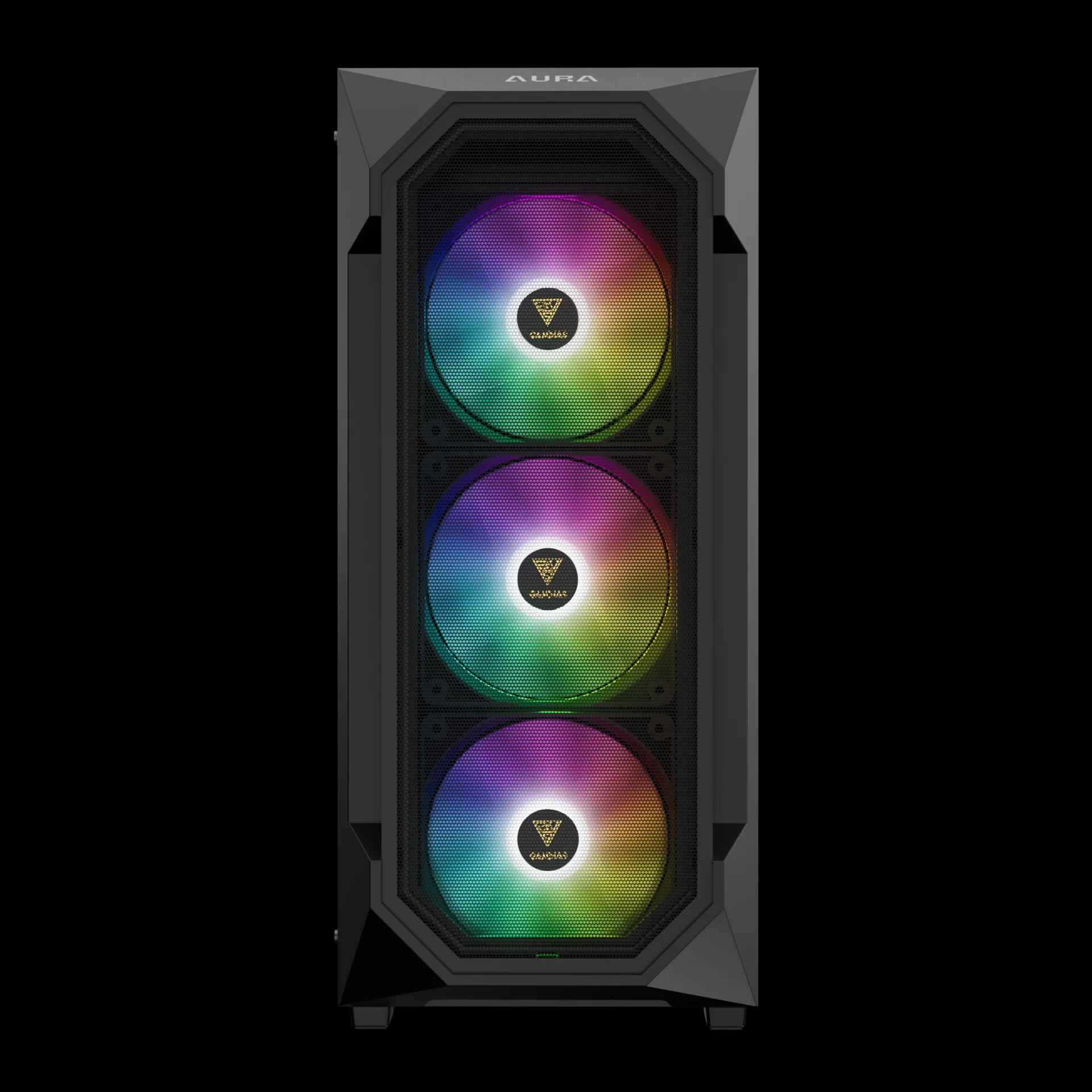 GAMDIAS AURA GC1 ELITE ARGB Mid Tower Gaming Case - Black - Image 3