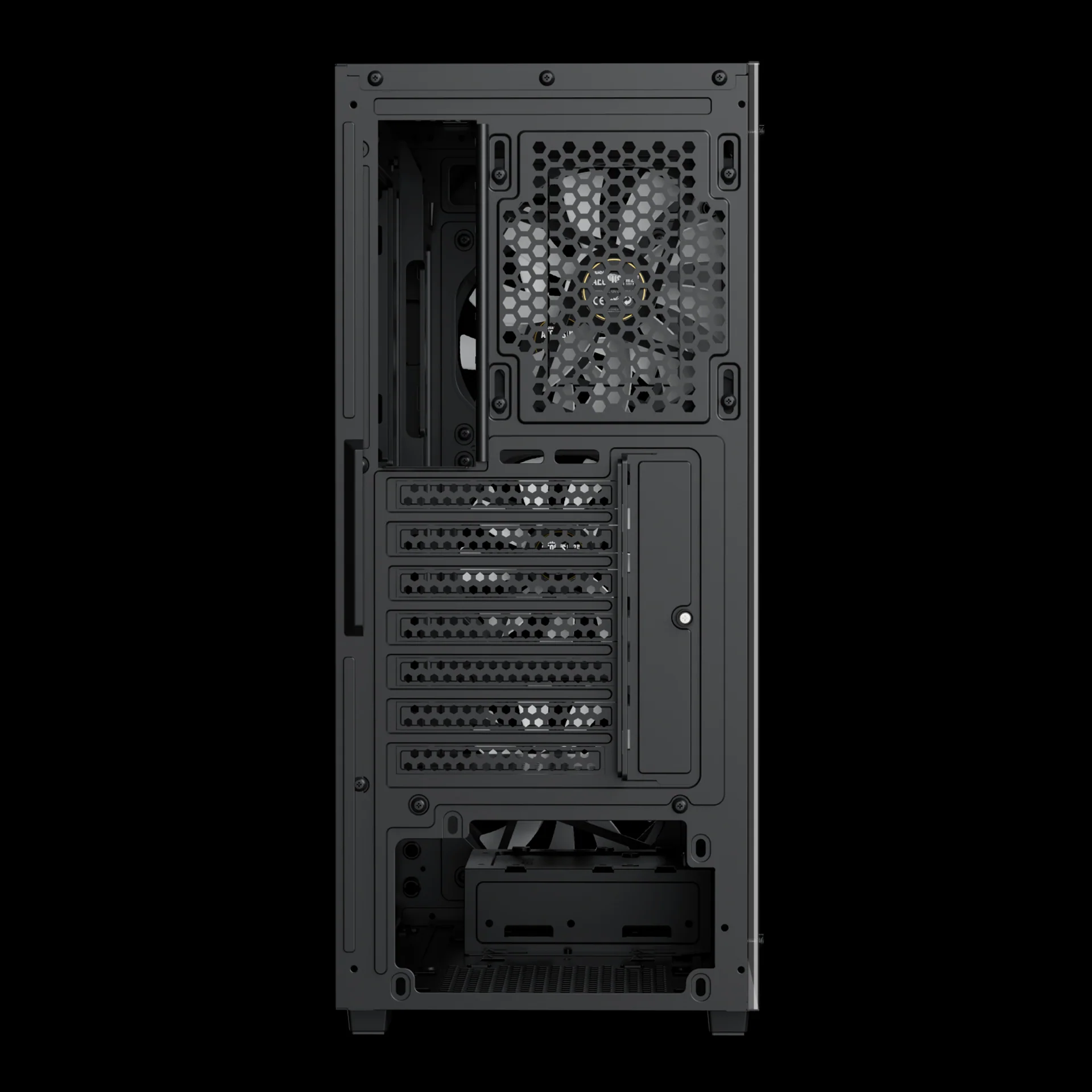 GAMDIAS AURA GC1 ELITE ARGB Mid Tower Gaming Case - Black - Image 6