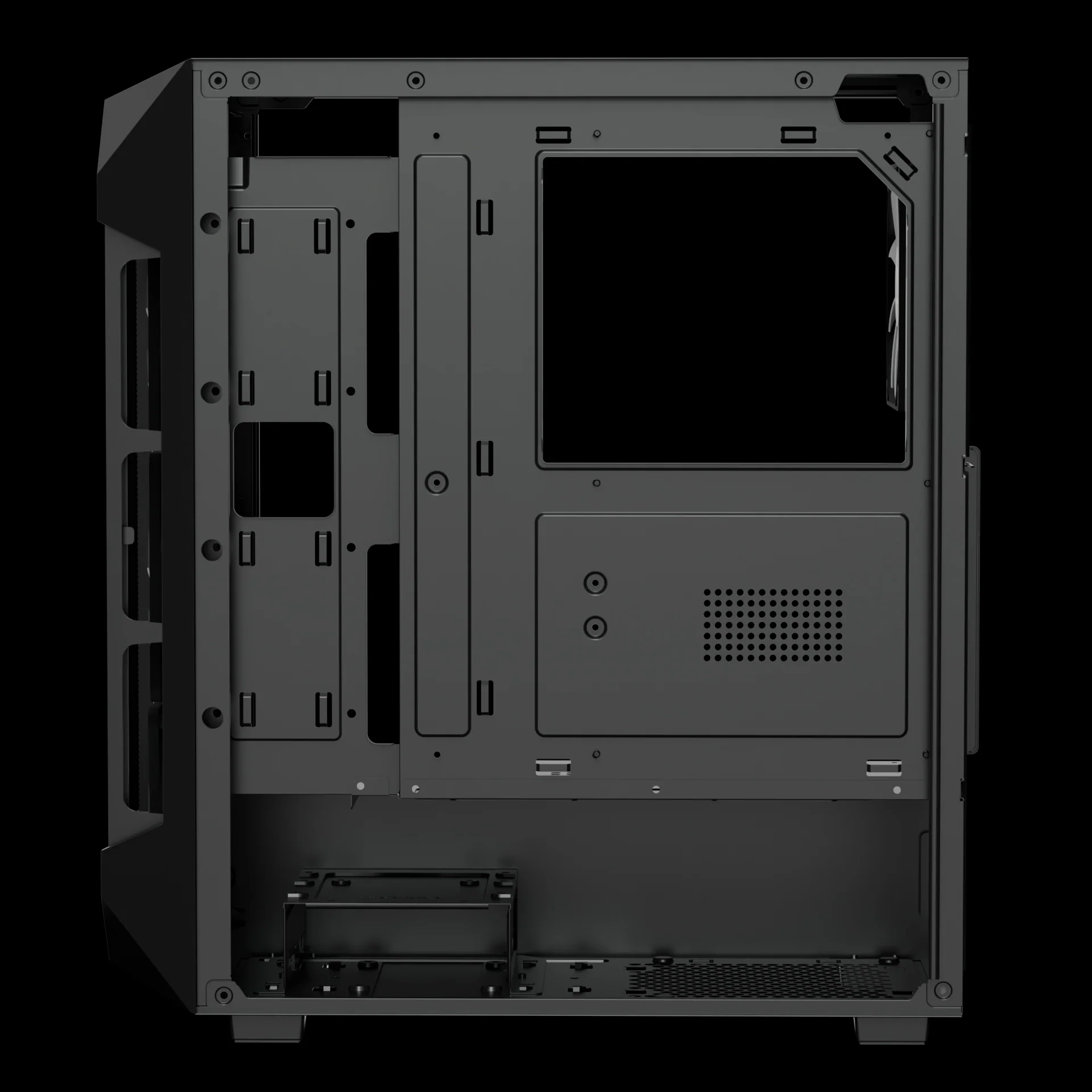 GAMDIAS AURA GC1 ELITE ARGB Mid Tower Gaming Case - Black - Image 7