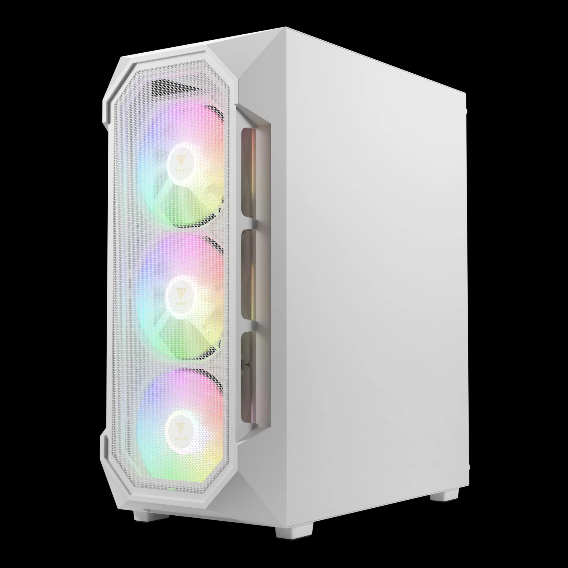 GAMDIAS AURA GC1 ELITE ARGB Mid Tower Gaming Case - White - Image 3