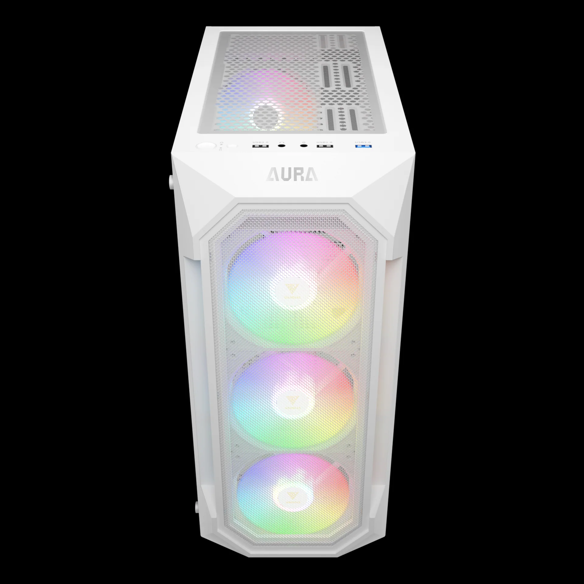 GAMDIAS AURA GC1 ELITE ARGB Mid Tower Gaming Case - White - Image 5