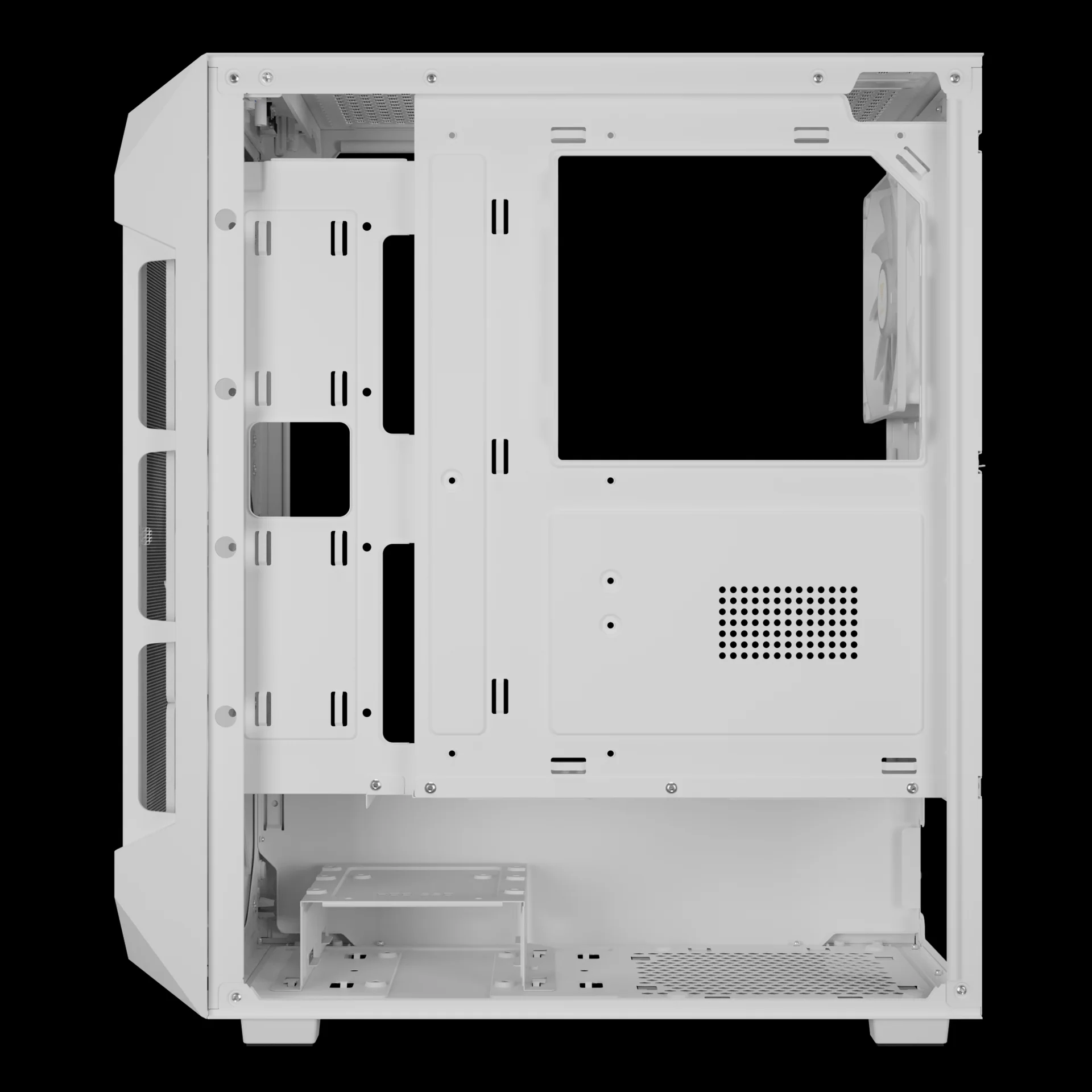 GAMDIAS AURA GC1 ELITE ARGB Mid Tower Gaming Case - White - Image 6