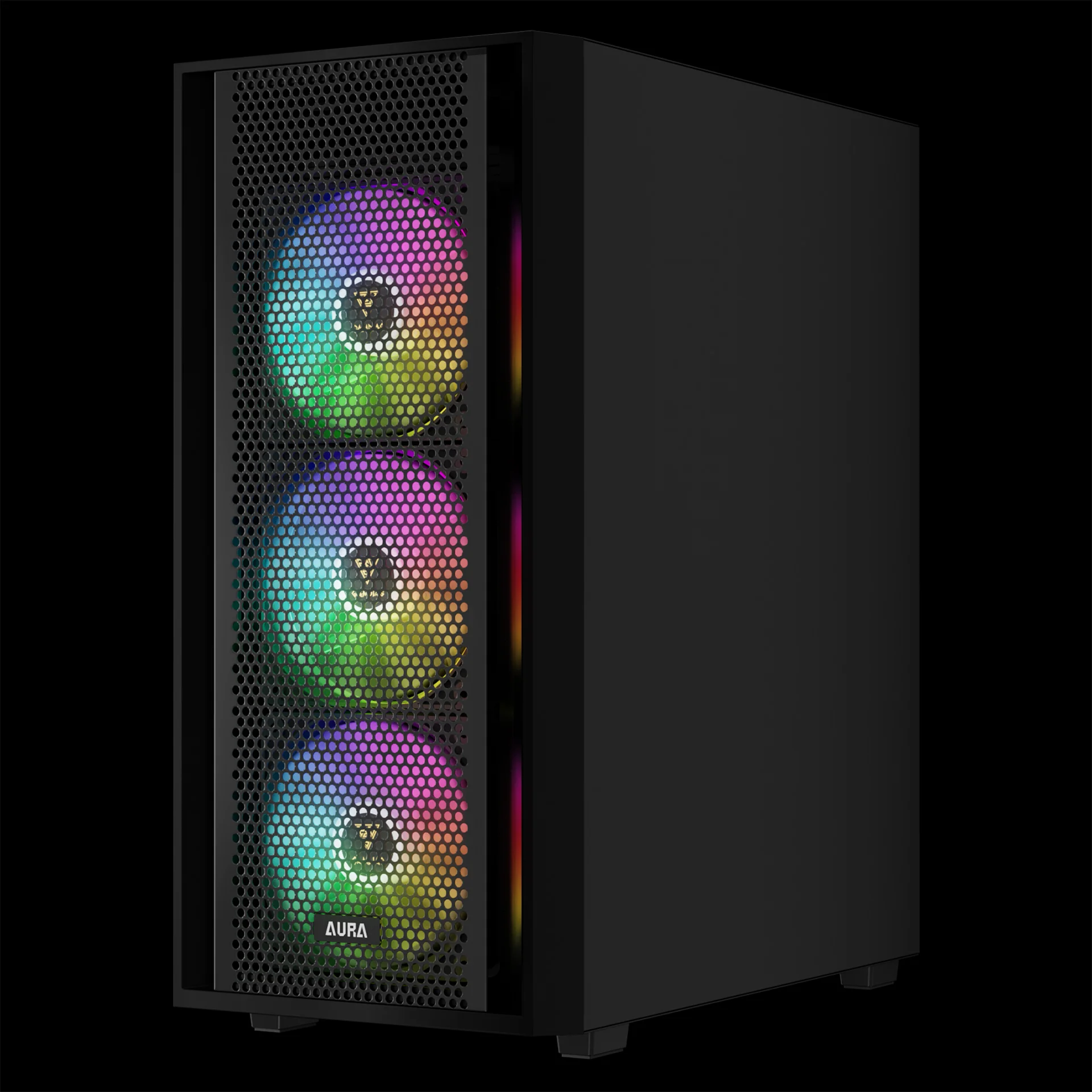 GAMDIAS AURA GC2 ELITE ARGB Mid Tower Gaming Case - Black - Image 5