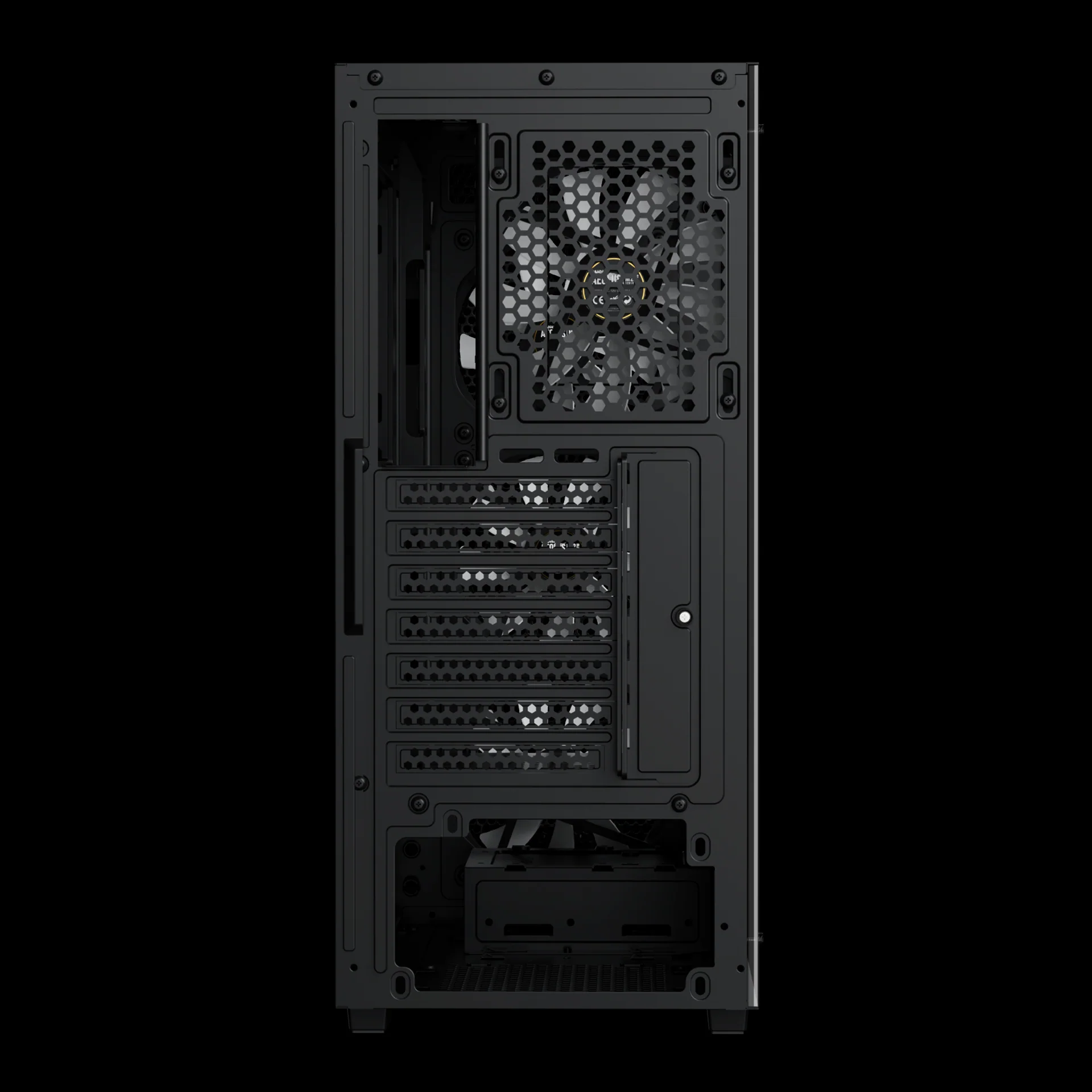 GAMDIAS AURA GC2 ELITE ARGB Mid Tower Gaming Case - Black - Image 6