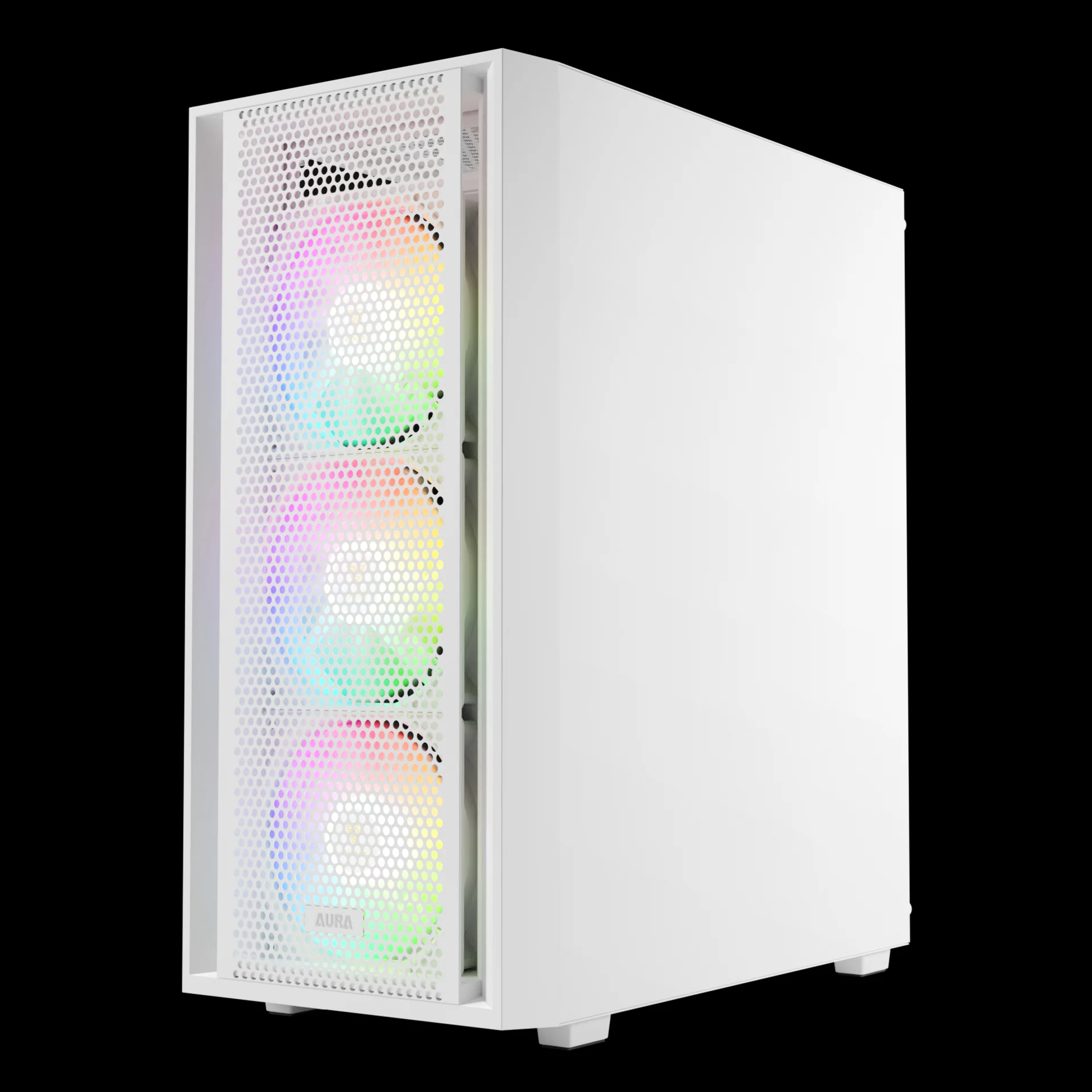 GAMDIAS AURA GC2 ELITE ARGB Mid Tower Gaming Case - White - Image 3