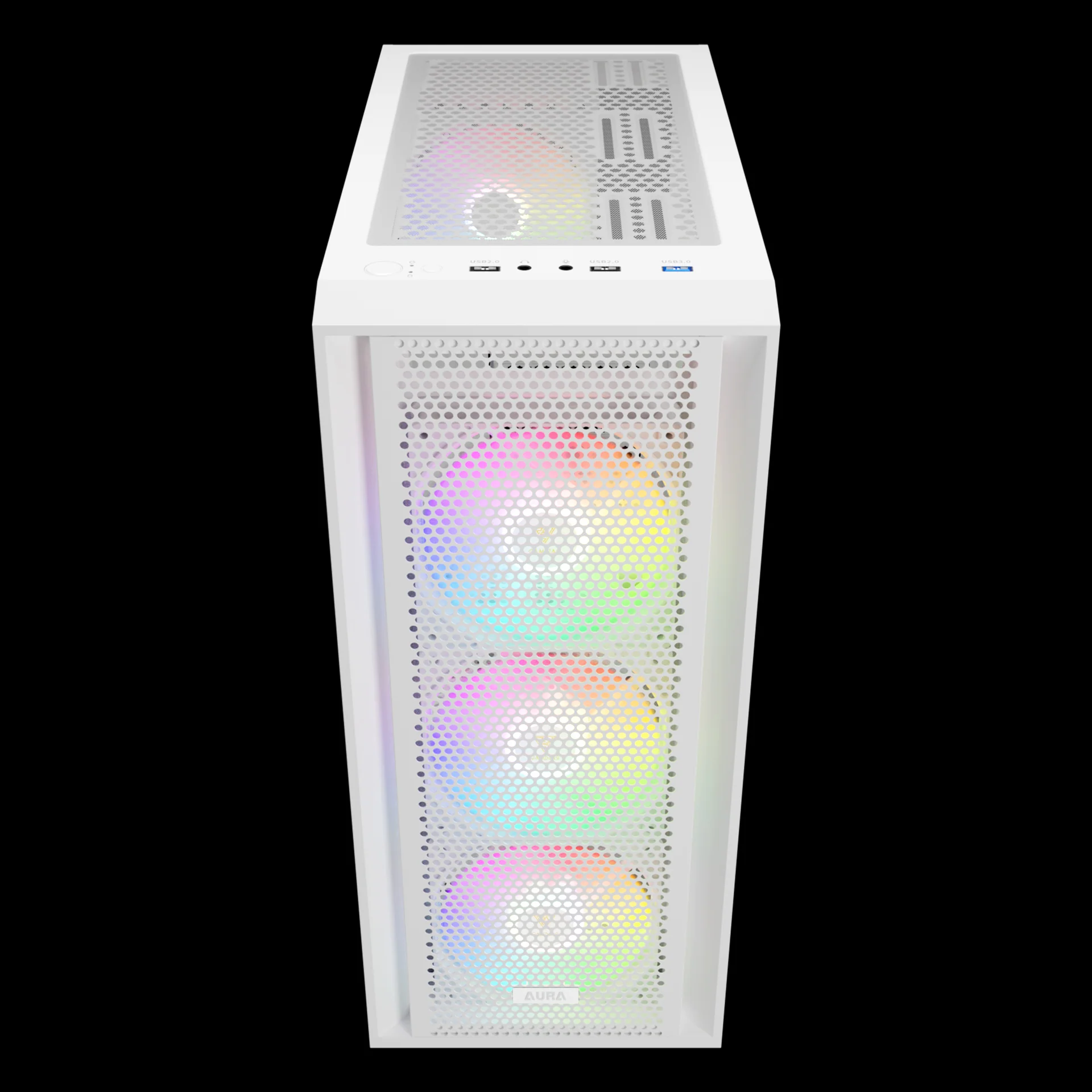 GAMDIAS AURA GC2 ELITE ARGB Mid Tower Gaming Case - White - Image 4