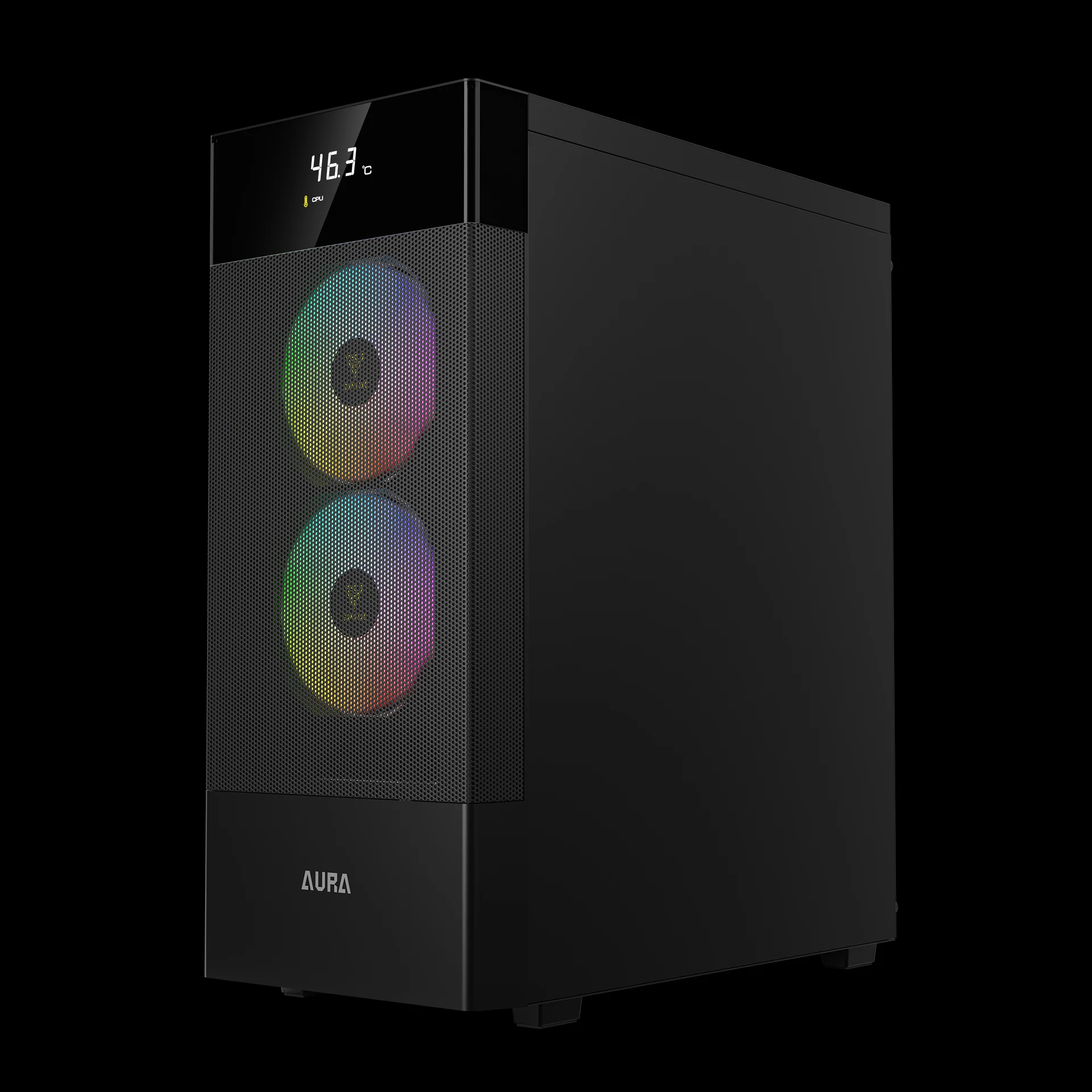 GAMDIAS AURA GC5 ELITE ARGB Mid Tower Gaming Case - Black - Image 3
