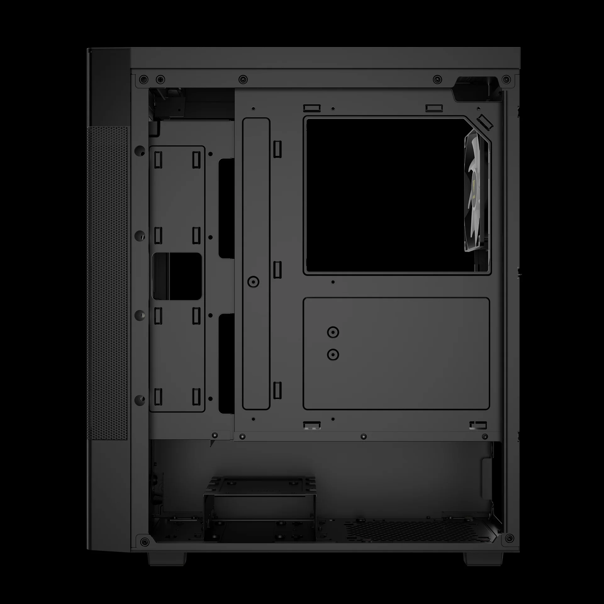 GAMDIAS AURA GC5 ELITE ARGB Mid Tower Gaming Case - Black - Image 7