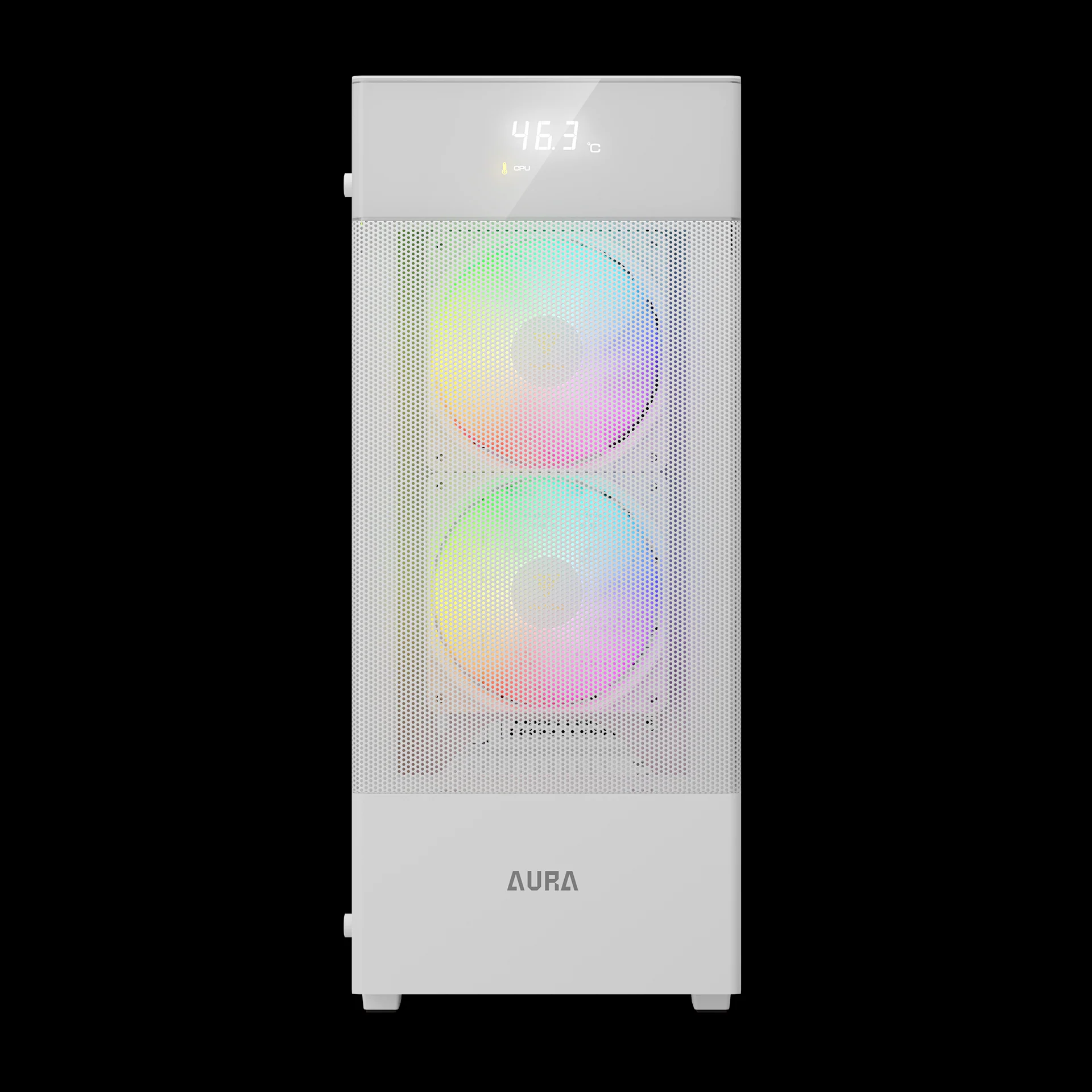 GAMDIAS AURA GC5 ELITE ARGB Mid Tower Gaming Case - White - Image 4