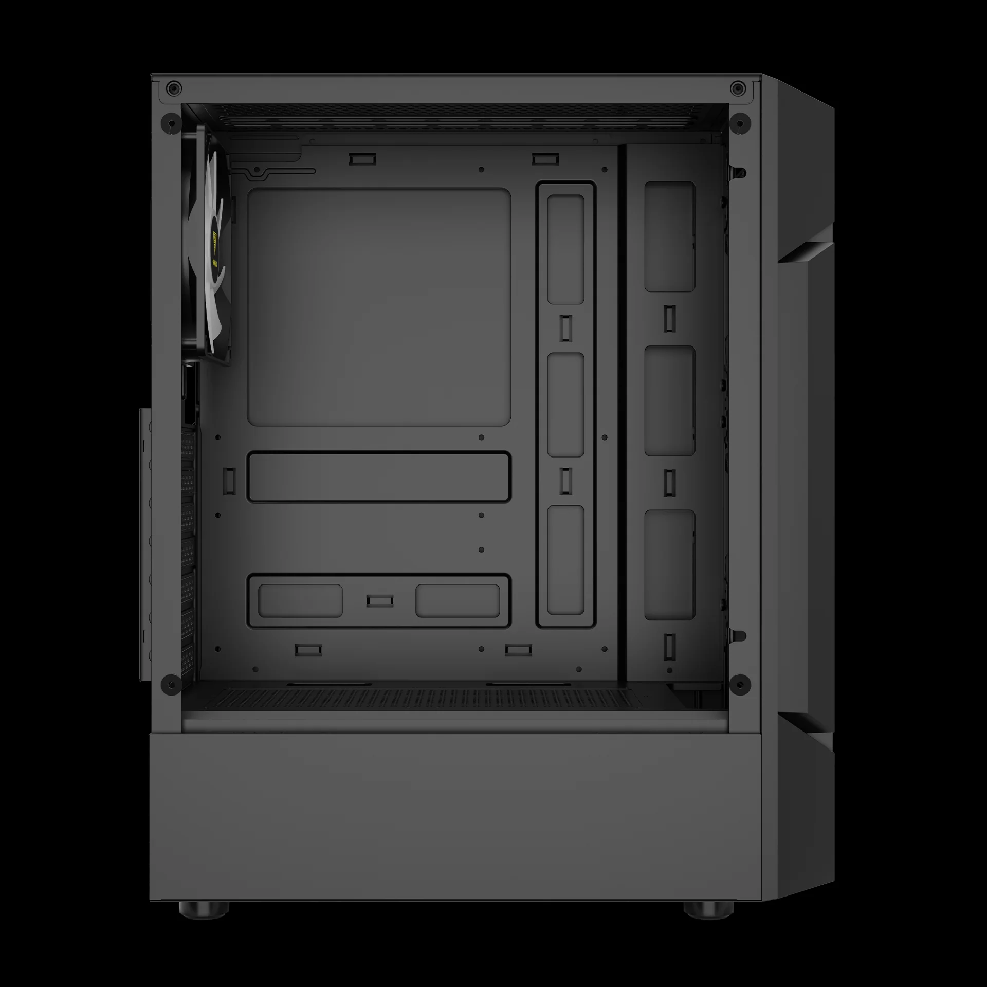 GAMDIAS AURA GC7 ARGB Mid Tower Gaming Case - Black - Image 8