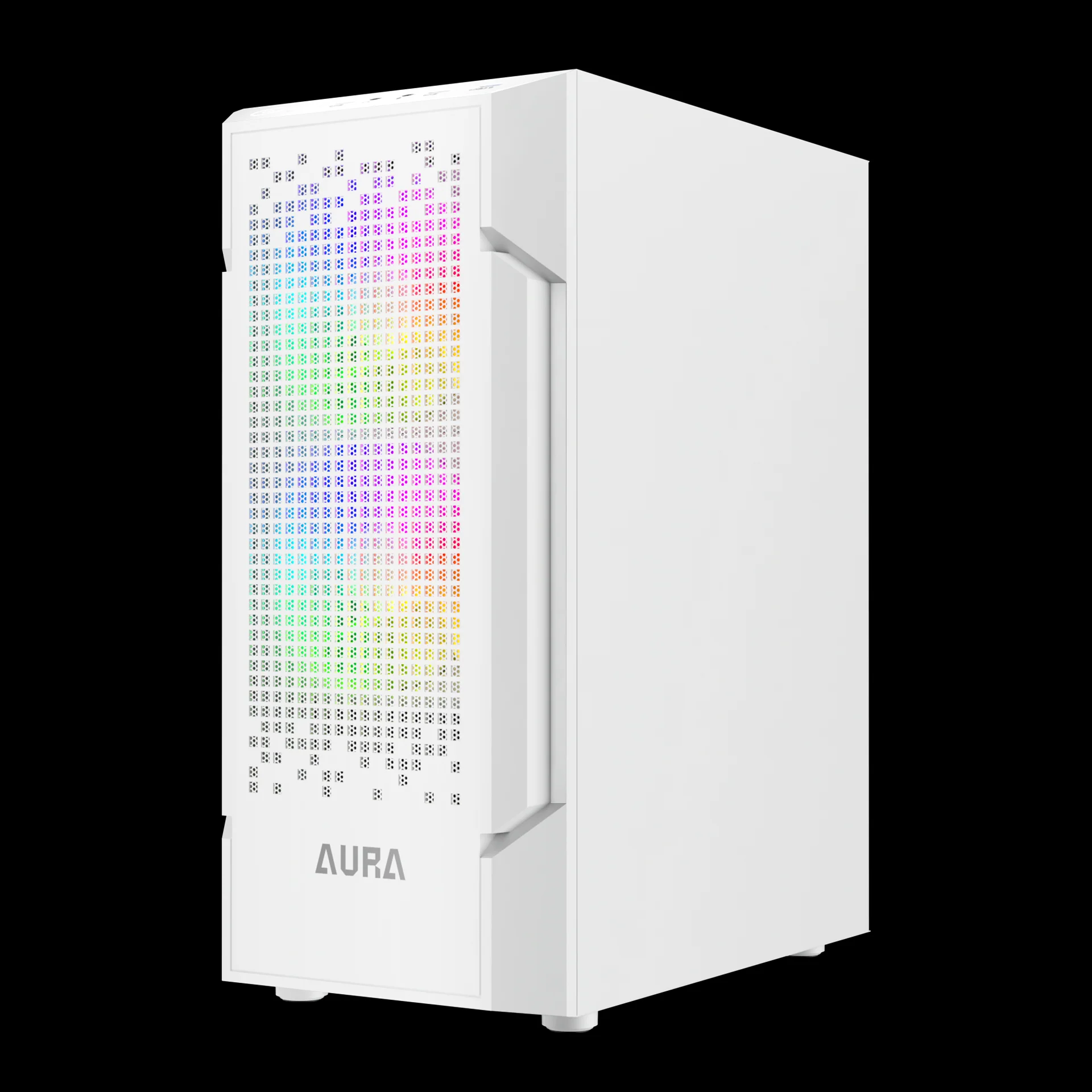 GAMDIAS AURA GC7 ARGB Mid Tower Gaming Case - White - Image 3