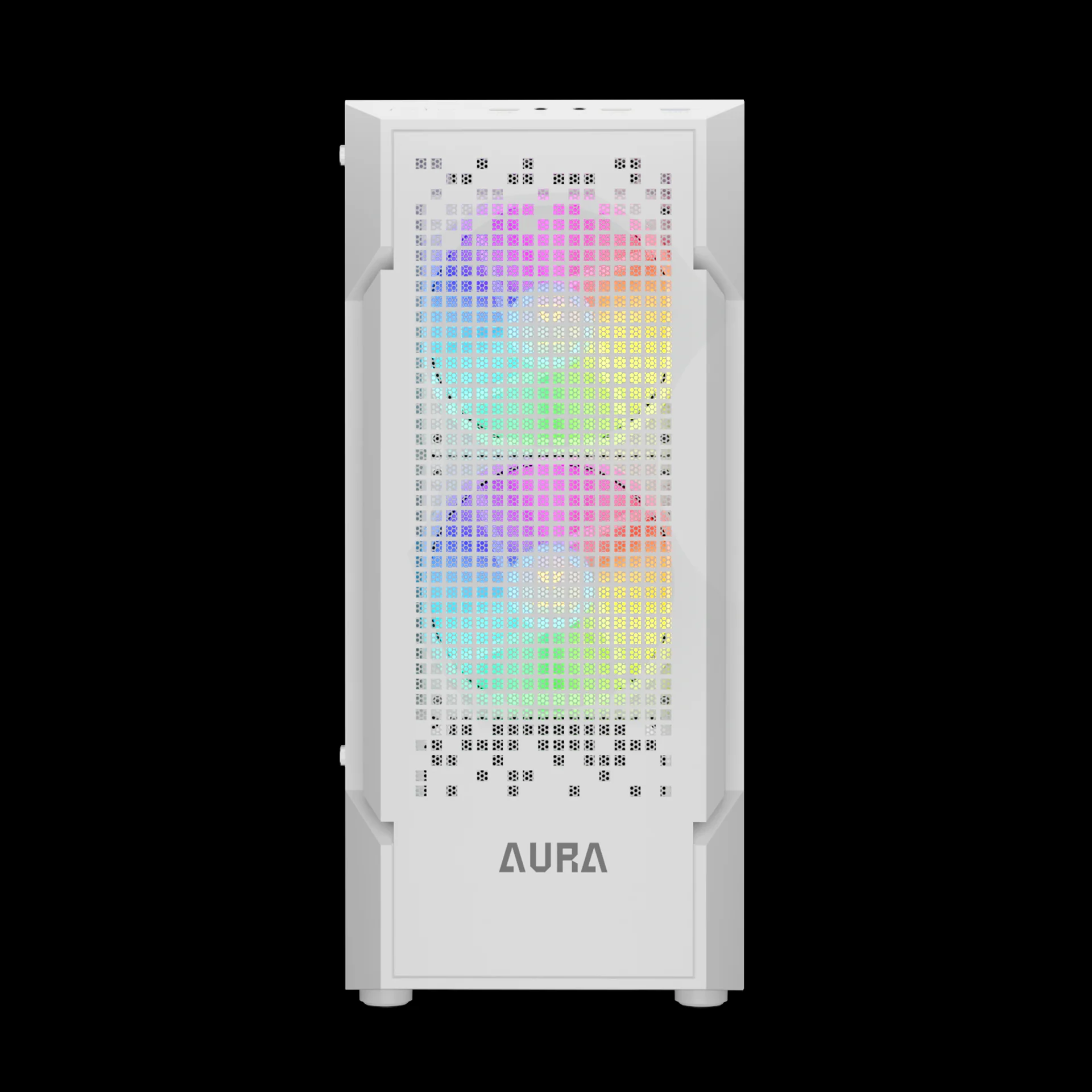 GAMDIAS AURA GC7 ARGB Mid Tower Gaming Case - White - Image 5