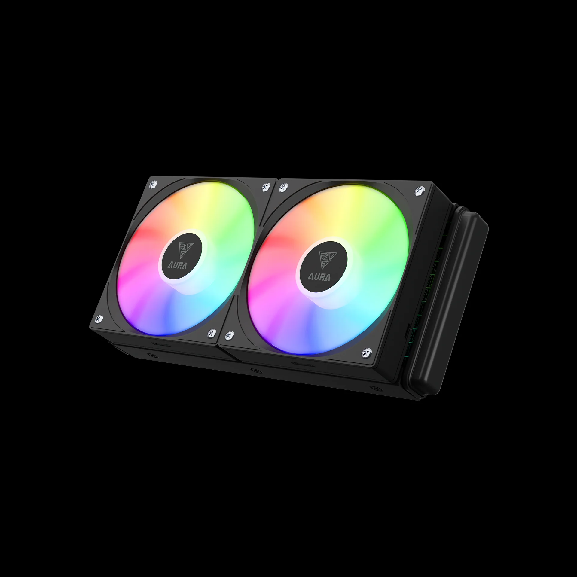GAMDIAS AURA GL240 V2 ARGB Liquid Cooler - Black - Image 5