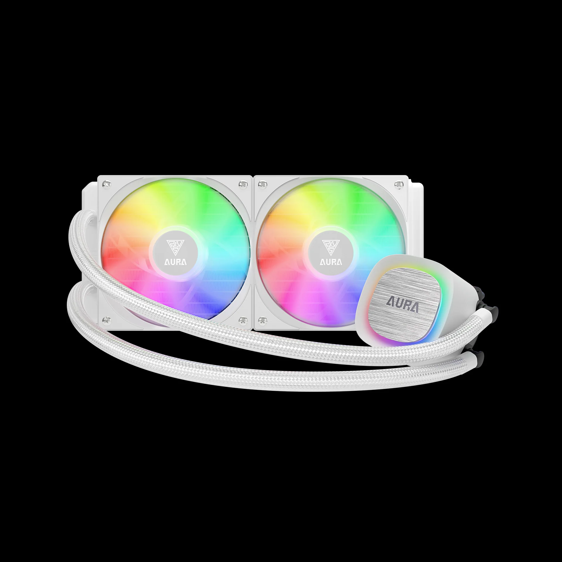 GAMDIAS AURA GL240 V2 ARGB Liquid Cooler - White - Image 2