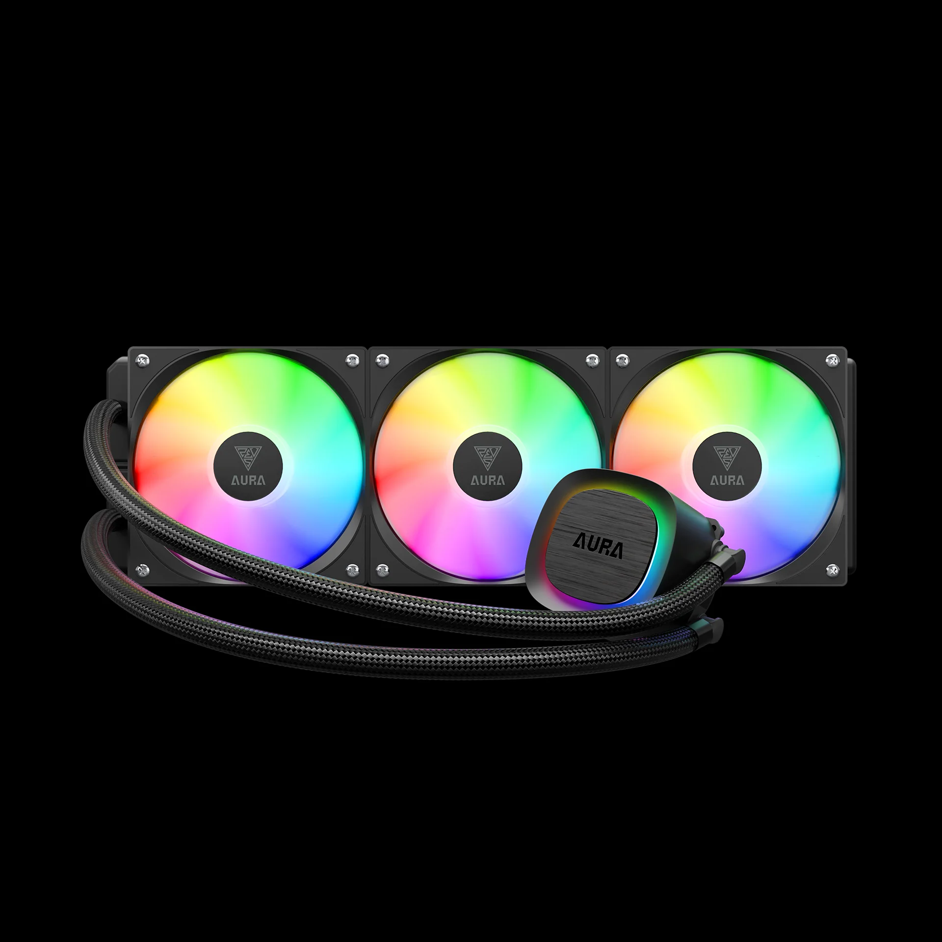 GAMDIAS AURA GL360 V2 ARGB Liquid Cooler - Black - Image 2