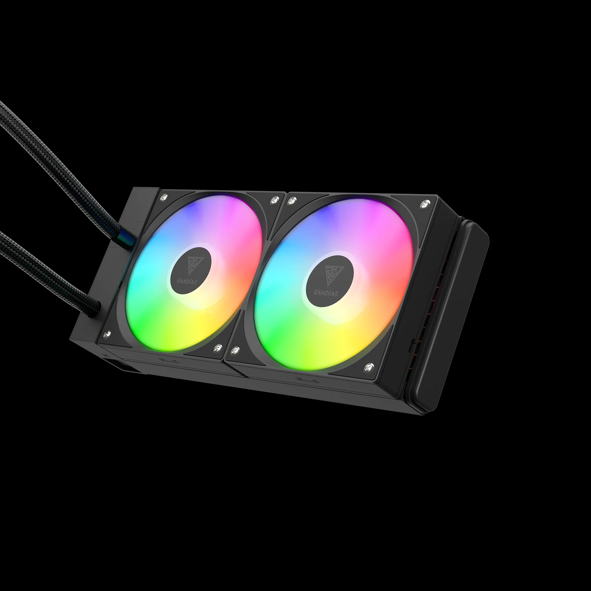 GAMDIAS CHIONE E4-240 AIO Digital Display Infinity Mirror - Black - Image 2