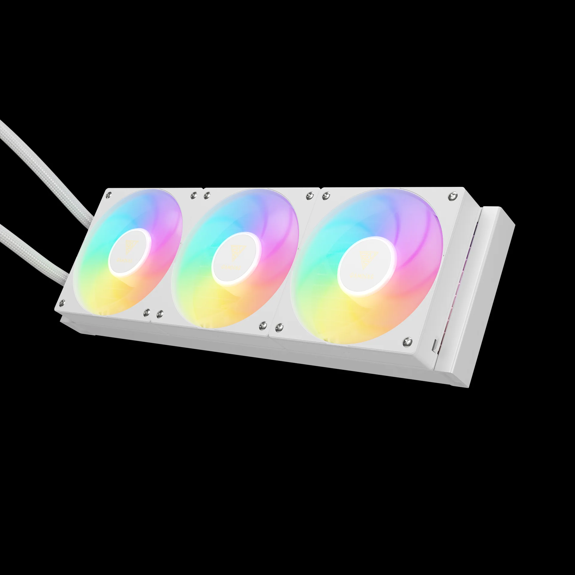 GAMDIAS CHIONE P5-360 ARGB Liquid Cooler with IPS LCD Display - White - Image 4