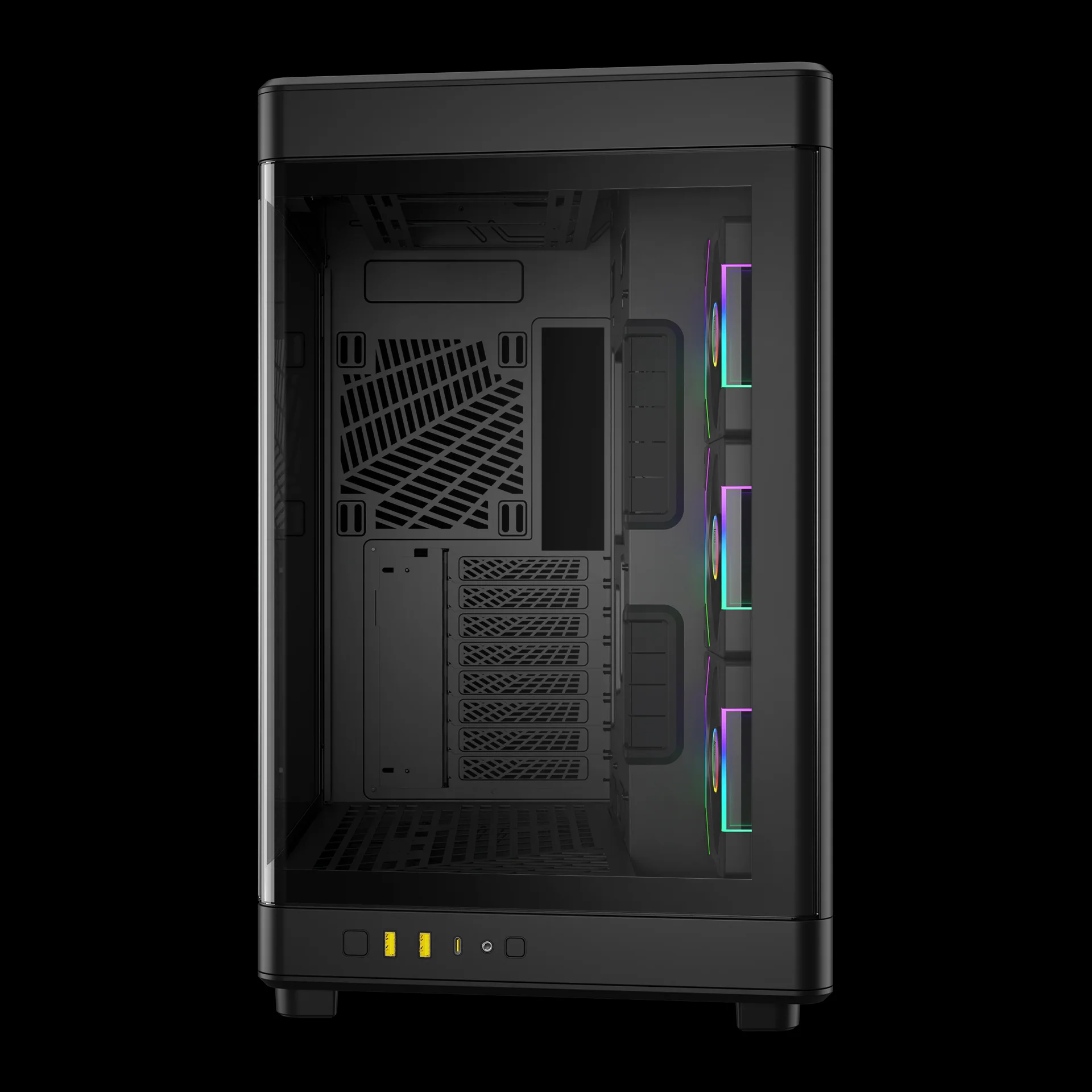 GAMDIAS NESO P1 PRO ARGB Full ARGB Gaming Case - Black - Image 4