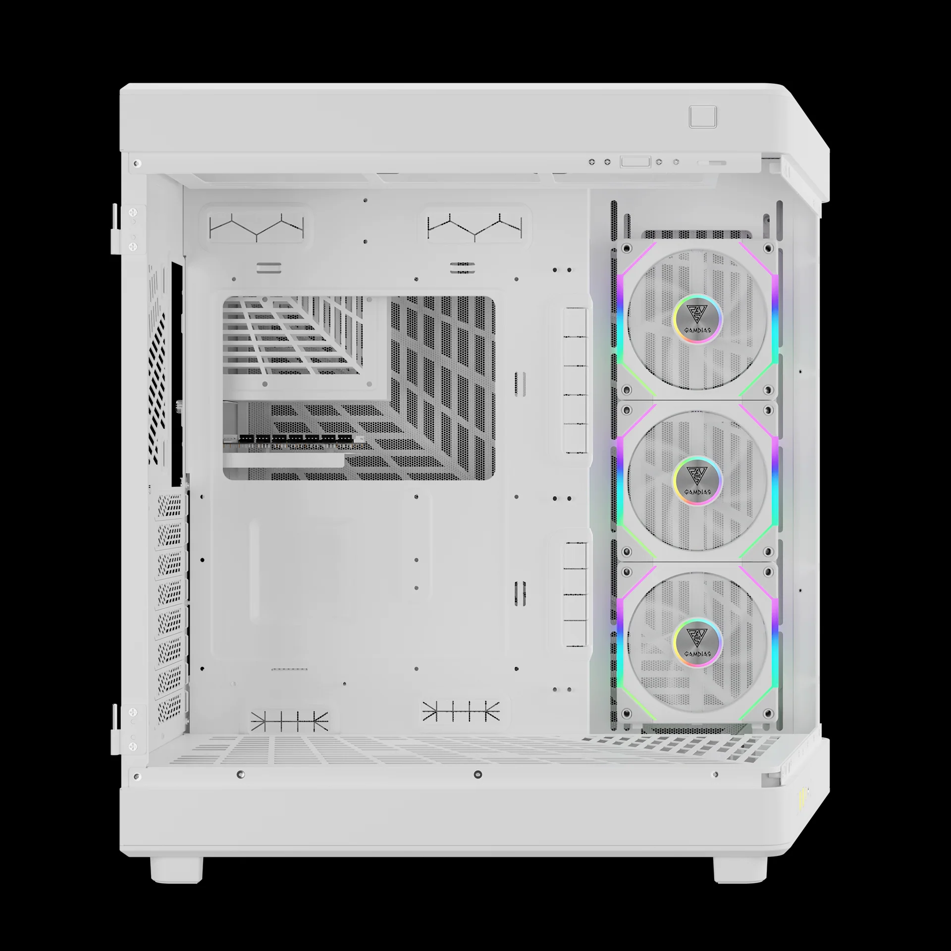 GAMDIAS NESO P1 PRO ARGB Full ARGB Gaming Case - White - Image 5