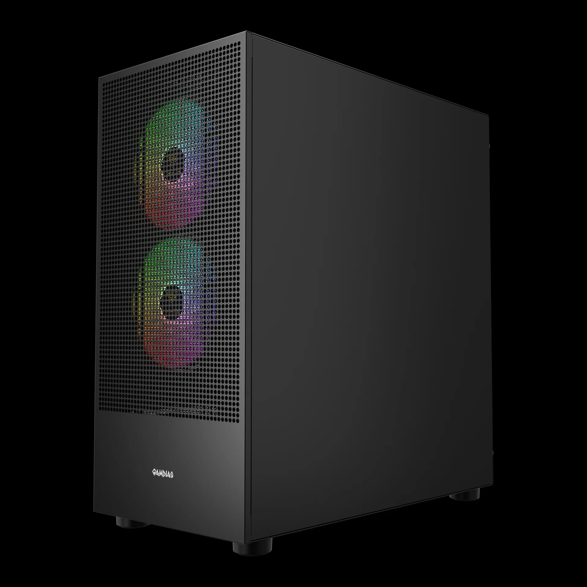 GAMDIAS TALOS M3 Mesh ARGB Mid Tower Gaming ARGB - Black - Image 4