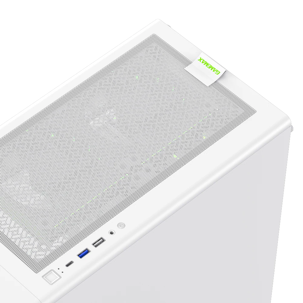 GAMEMAX AERIS 330 GW (WHITE) MATX GAMING CASE - Image 5