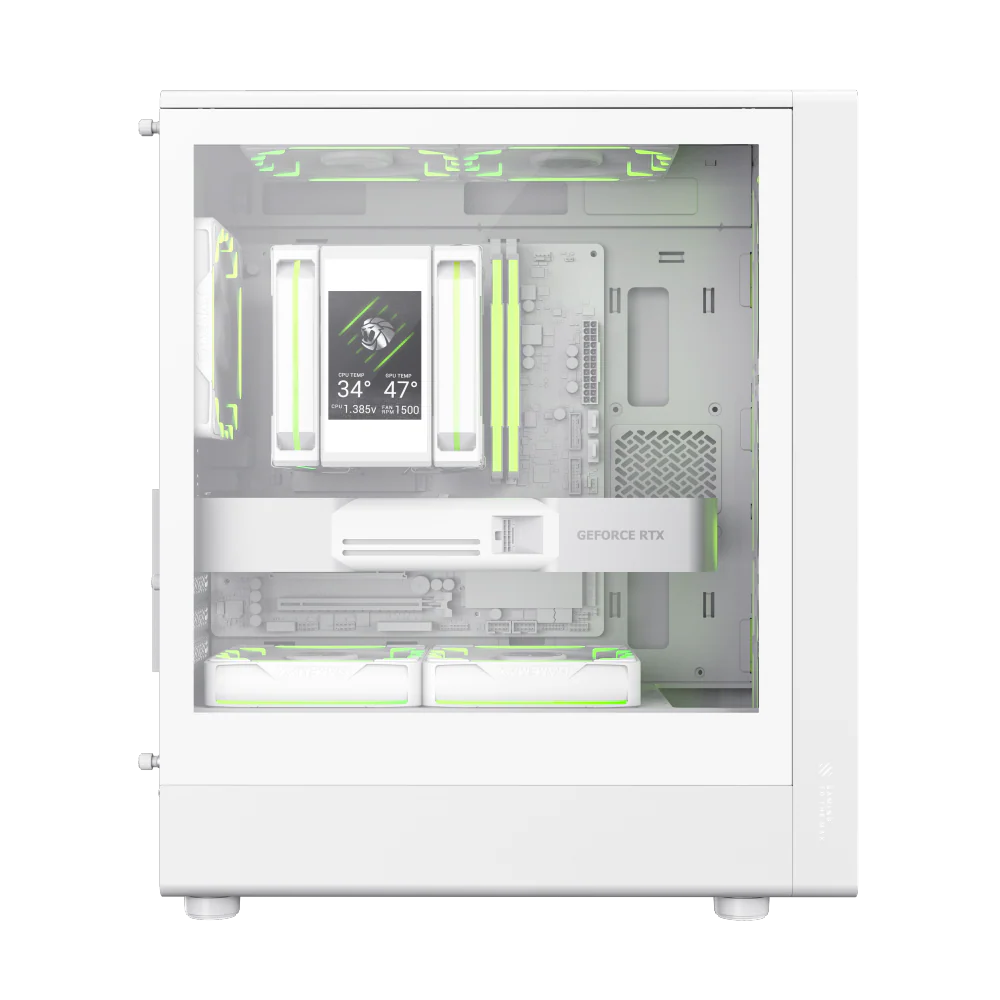 GAMEMAX AERIS 330 GW (WHITE) MATX GAMING CASE - Image 8