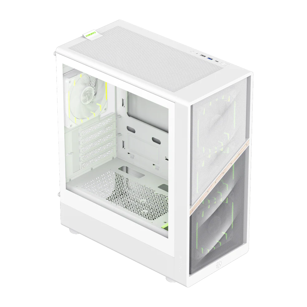 GAMEMAX AERIS 330 MW (WHITE) MATX GAMING CASE - Image 5