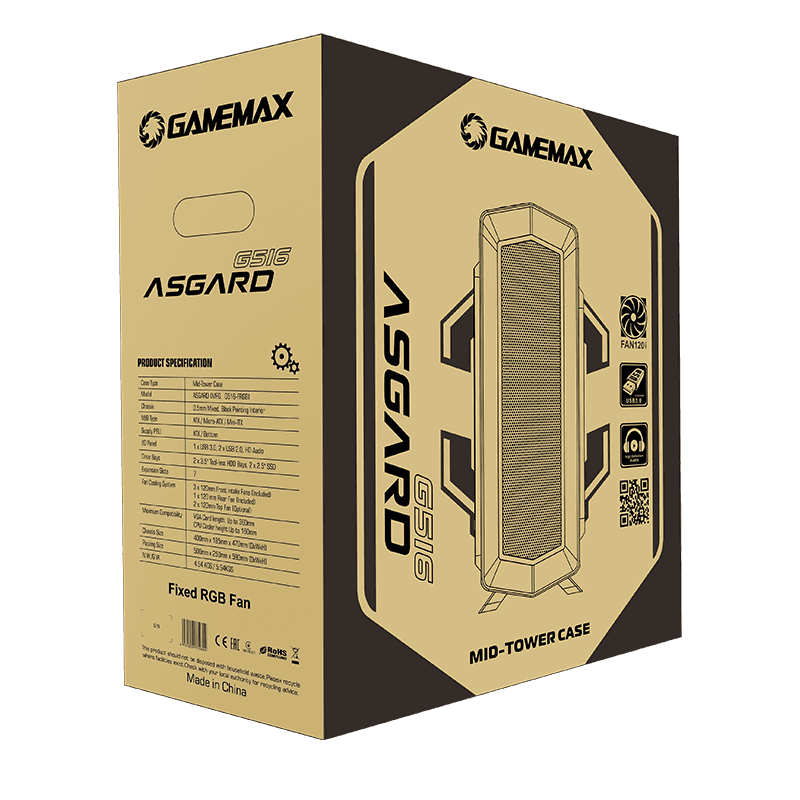 GAMEMAX Asgard FRGB G516 GAMING CASE - Image 6