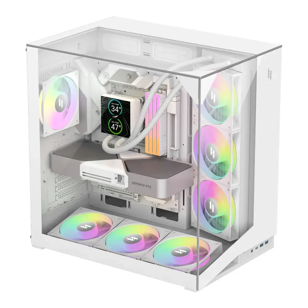 GAMEMAX C56 VC WHITE GAMING CASE - Image 3