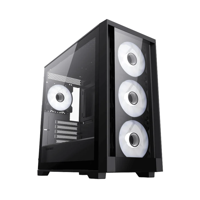 GAMEMAX Defender TG ATX BLACK GAMING CASE - Image 3