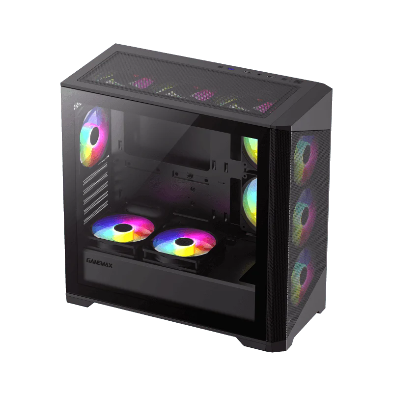 GAMEMAX Destroyer MB MATX Mesh Black GAMING CASE - Image 5