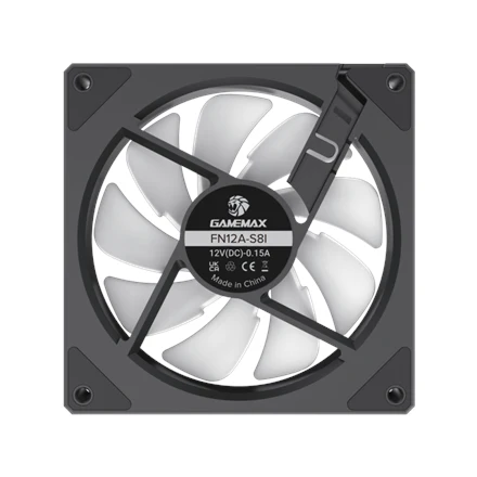 GAMEMAX FN12A-S8I  BLACK COOLING FAN - Image 3