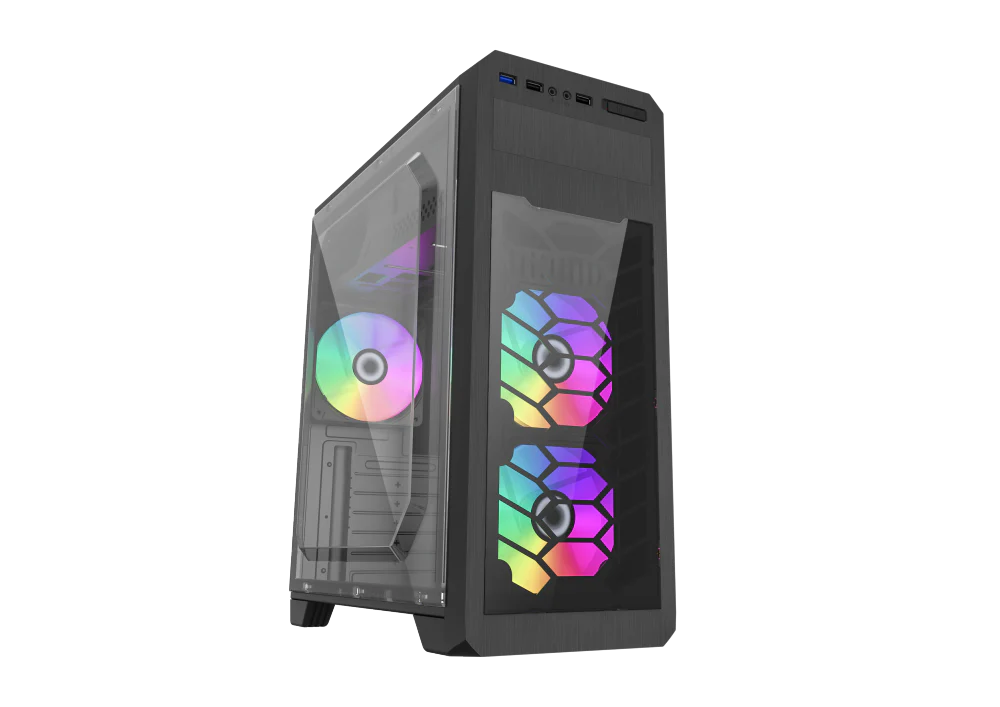 GameMax G563 Mid-Tower ATX Gaming Case BK - Image 9