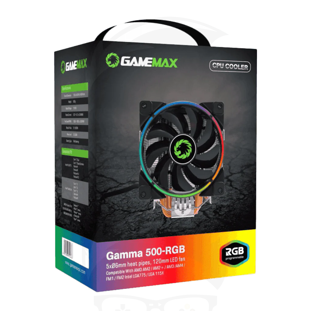 GAMEMAX GAMMA 500 RGB CPU COOLER - Image 5