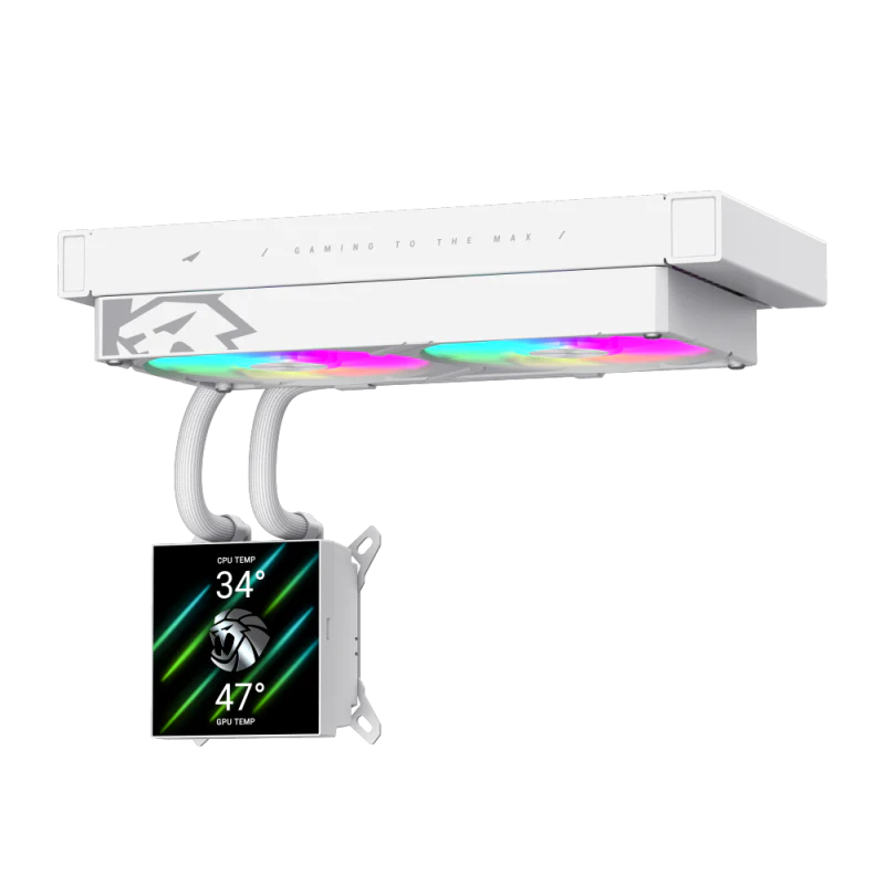 GAMEMAX GLACIER 240 LIQUID CPU COOLER WHITE - Image 3