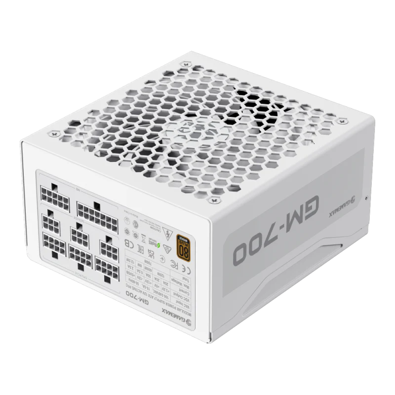 GameMax GM-700 Modular 700 Watts Power Supply 80+ Bronze - White - Image 3