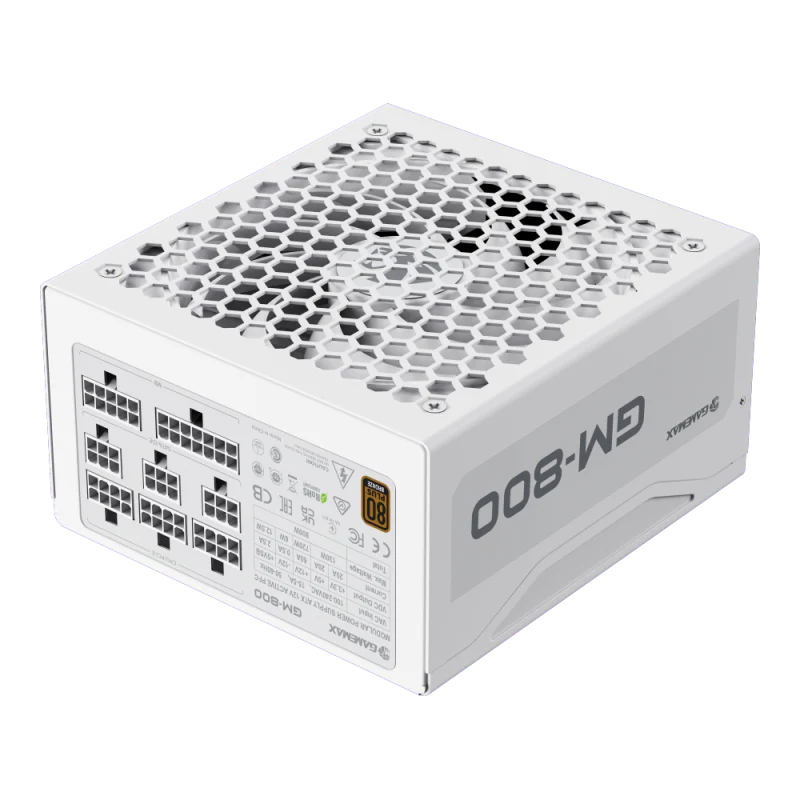 GameMax GM-800 White Power Supply Full Modular - White - Image 2